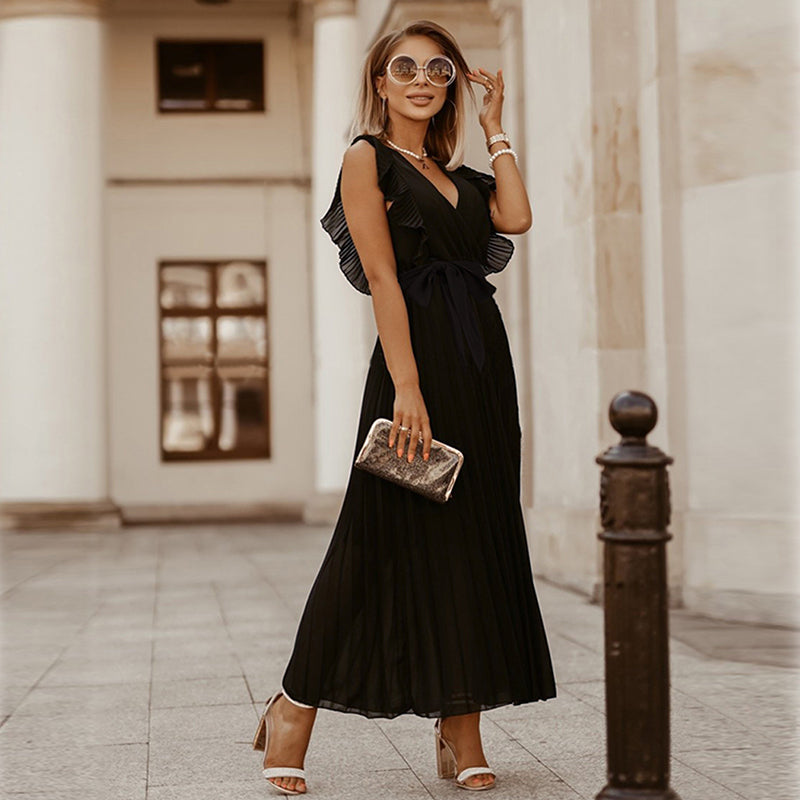 Vestido V-Neck Grace™ – Fluidez, Estilo y Confort en cada Paso