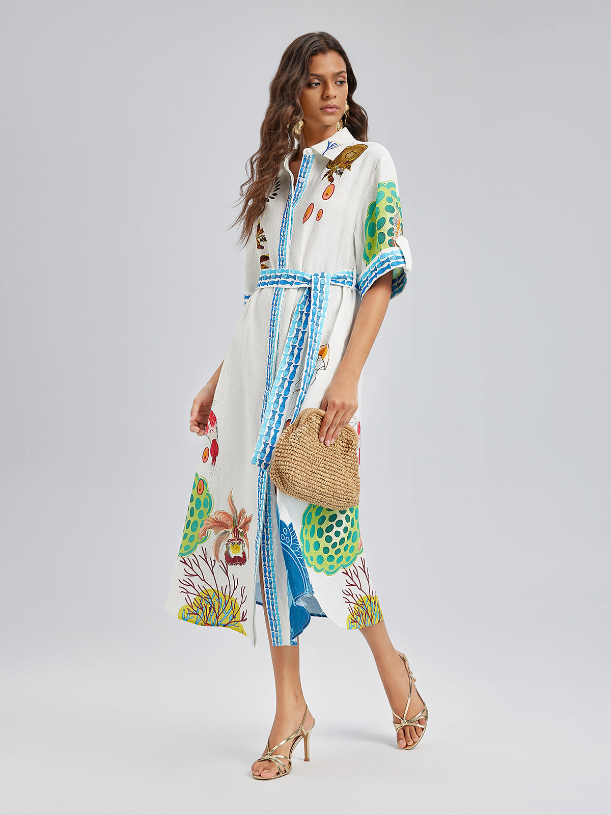 Vestido Kimono - Silueta relajada y favorecedora