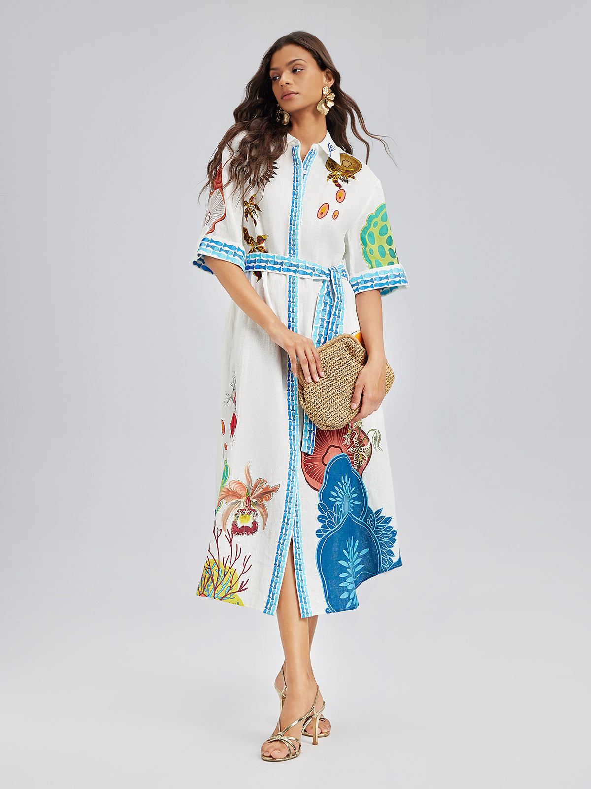 Vestido Kimono - Silueta relajada y favorecedora