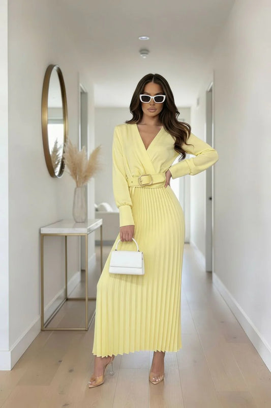 Vestido Plissé Élégance™ - Sofisticación y feminidad para ocasiones inolvidables.