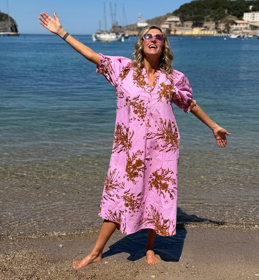 Vestido Coastal Bloom™ - Movimiento fluido y cómodo