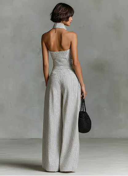 Mono Linen Stripes™ - Tejido de lino fresco y transpirable