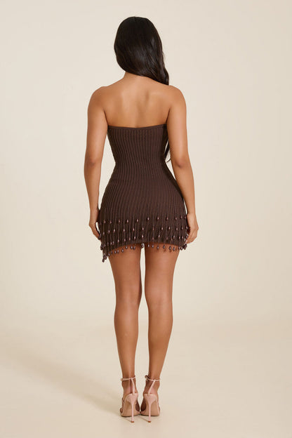 Vestido Pearl Muse™ – Glamour Minimalista con Detalles de Lujo