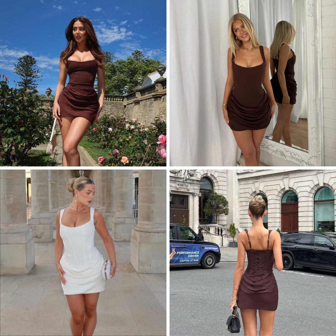 Vestido Hourglass™ – Elegancia Esculpida que Roba Miradas