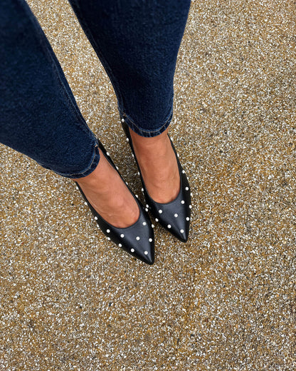 Zapatos Black & Pearl — Glamour atemporal con un toque moderno