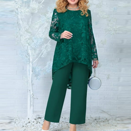 Conjunto Lace Night Élégance™ - Realza la silueta con una caída fluida y elegante.