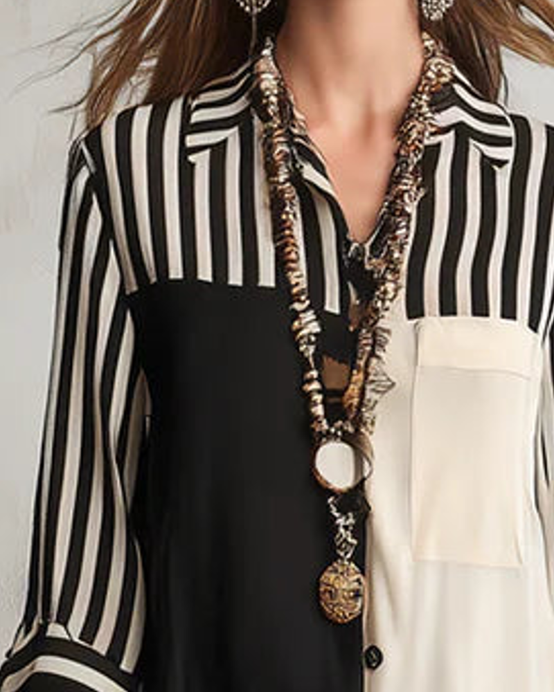 Vestido Boho Contrast™ – Elegancia Artística con Espíritu Libre