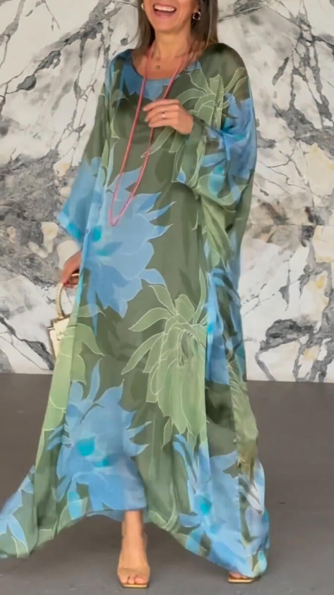 Vestido Azure Bloom™ - Silueta amplia y relajada