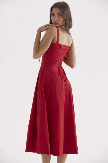 Poppy Midi Dress™ – Feminidad Fresca y Encanto Romántico
