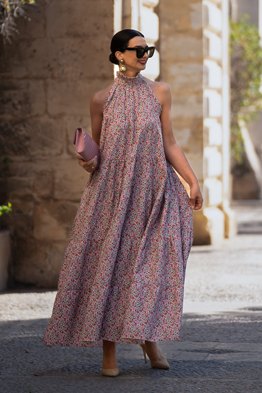 Vestido Flowers Bow™ - Realza la figura con una caída suave y natural