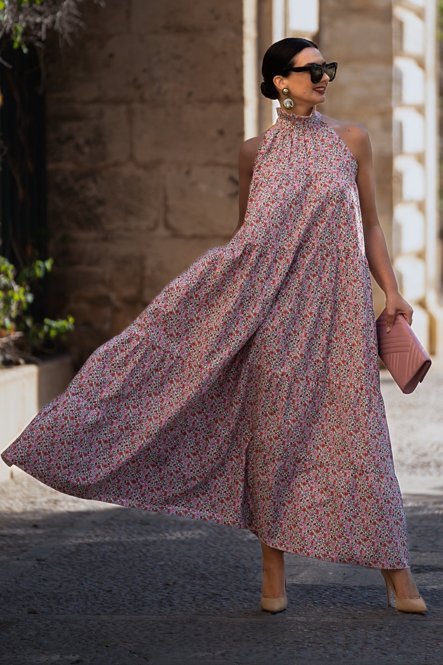 Vestido Flowers Bow™ - Realza la figura con una caída suave y natural