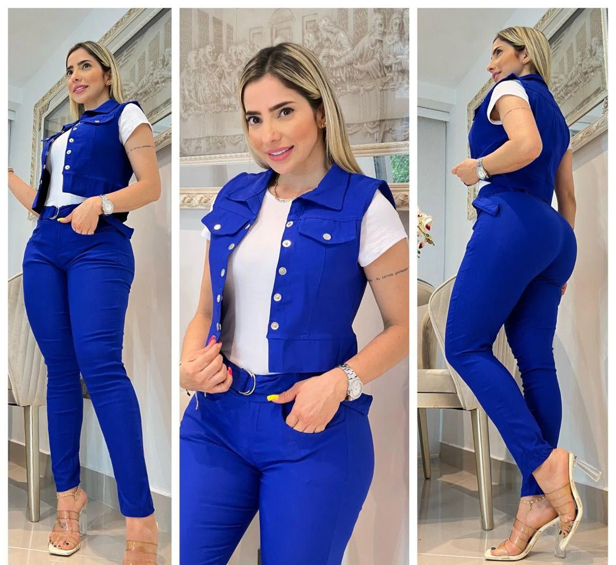 Conjunto Élite 4 Piezas™ – Elegancia, Versatilidad y Estilo en un Solo Look