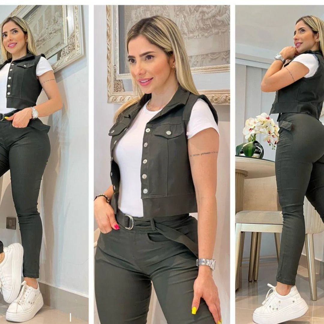 Conjunto Élite 4 Piezas™ – Elegancia, Versatilidad y Estilo en un Solo Look