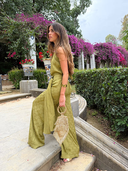 Conjunto Riviera Jacquard™ – Elegancia Fluida para Días Inolvidables