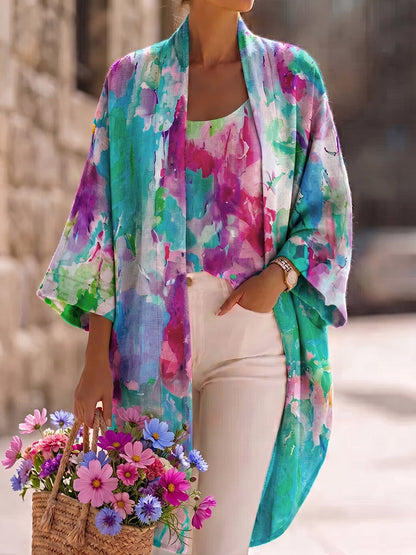 Conjunto Acuarela Bohemia™ – Arte, Frescura y Elegancia Natural