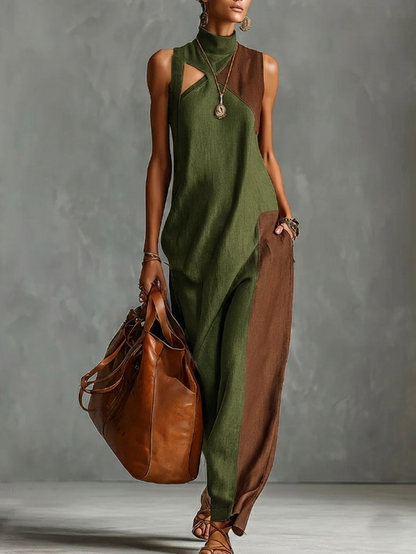 Vestido Arya - Tejido Premium de Algodón y Lino