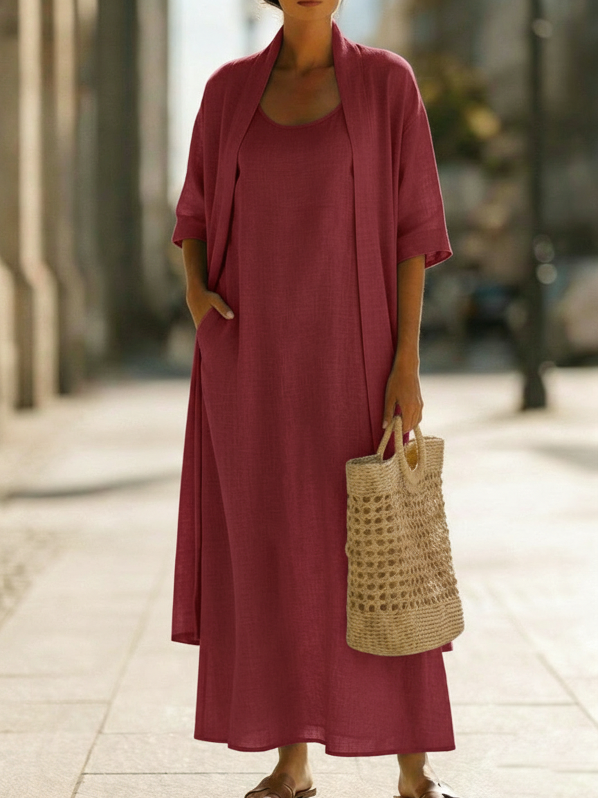Conjunto Minimalista de Lino y Algodón — Comodidad elegante para cada día