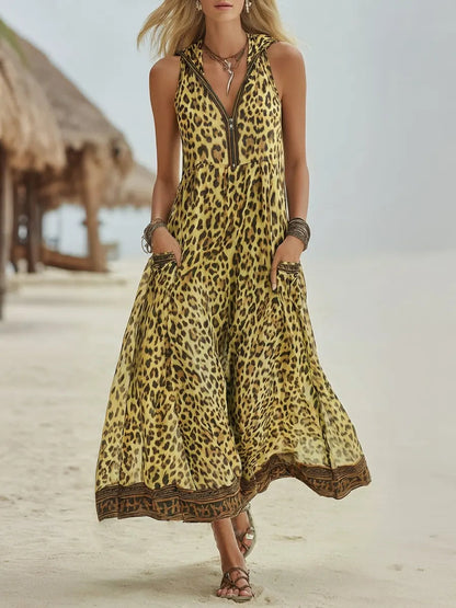 Vestido Savannah - Caída fluida que estiliza la figura