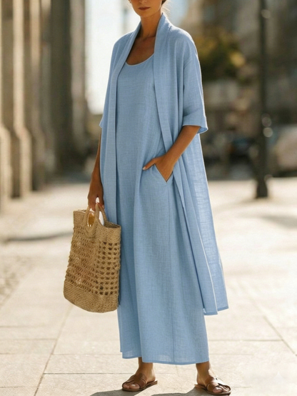 Conjunto Minimalista de Lino y Algodón — Comodidad elegante para cada día