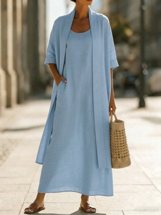 Conjunto Minimalista de Lino y Algodón — Comodidad elegante para cada día