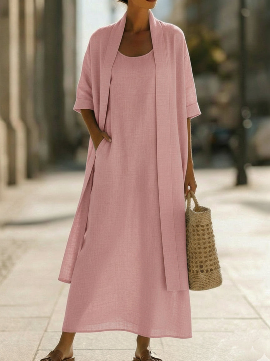 Conjunto Minimalista de Lino y Algodón — Comodidad elegante para cada día