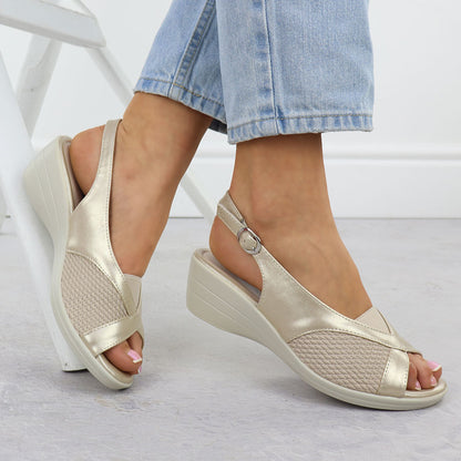 Sandalias de Cuña ComfortStep™ - Eleva tu estilo, relaja tus pies