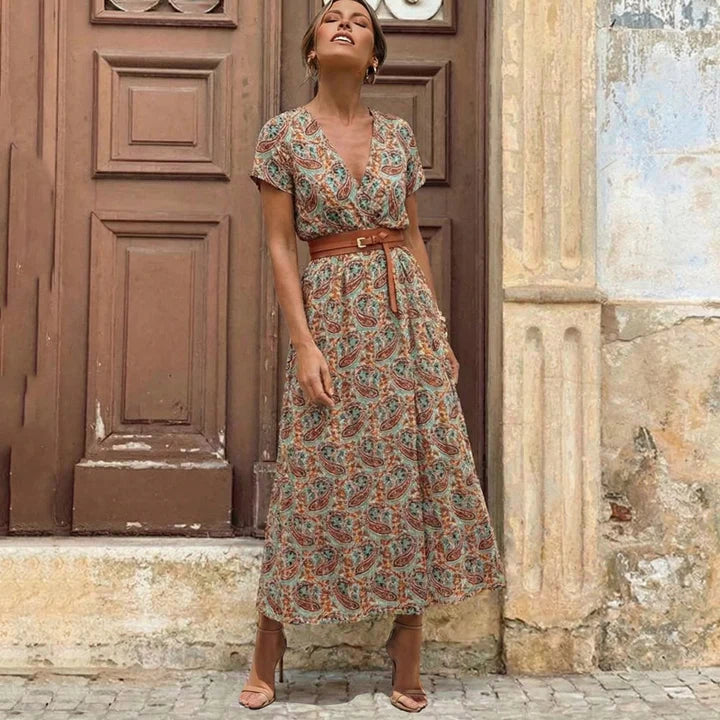 Vestido Boho Paisley™ - Frescura y elegancia con un encanto bohemio irresistible.