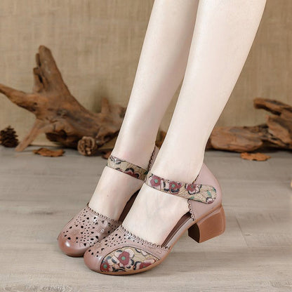 Zapatos Vintage Blanco & Marrón — Comodidad artesanal con encanto femenino