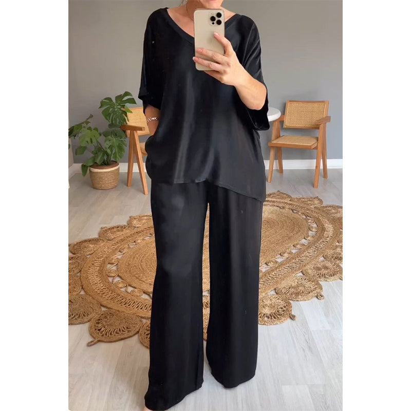 Conjunto Antonia - Corte holgado con cintura elástica adaptable