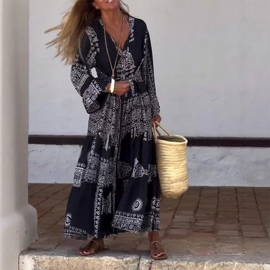 Vestido Monocromático Flow™ - Te brinda una sensación de ligereza y libertad total