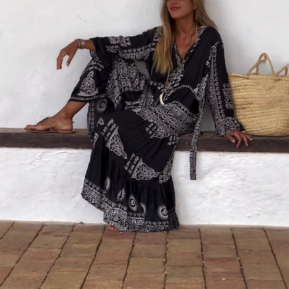 Vestido Monocromático Flow™ - Te brinda una sensación de ligereza y libertad total
