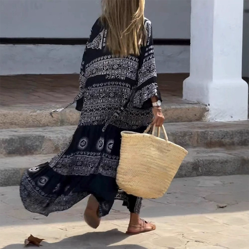 Vestido Monocromático Flow™ - Te brinda una sensación de ligereza y libertad total