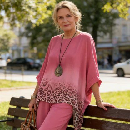 Conjunto Leopardo Sunset™ - Estilo bohemio y comodidad con un toque salvaje y sofisticado.