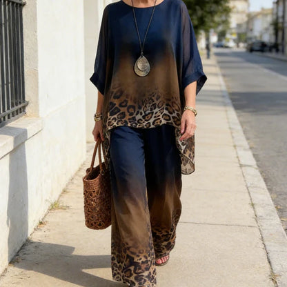 Conjunto Leopardo Sunset™ - Estilo bohemio y comodidad con un toque salvaje y sofisticado.