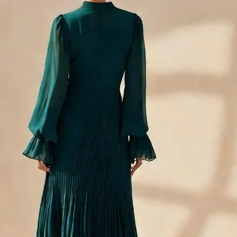 Vestido Celeste Étoile™ – Elegancia Atemporal con Movimiento y Sofisticación