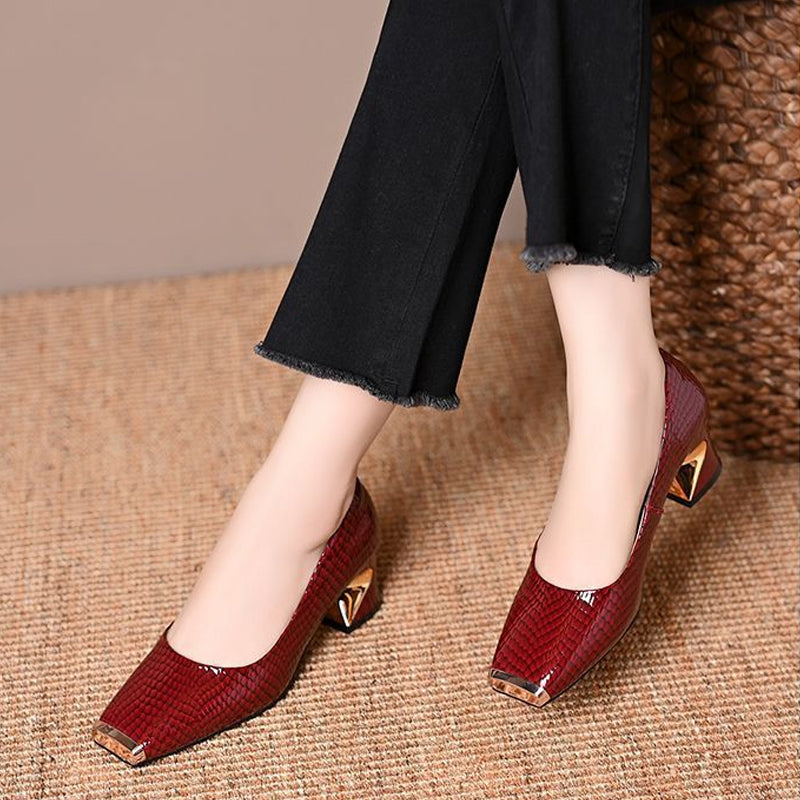 Zapatos Sonia - Diseño cuadrado que previene presión y rozaduras