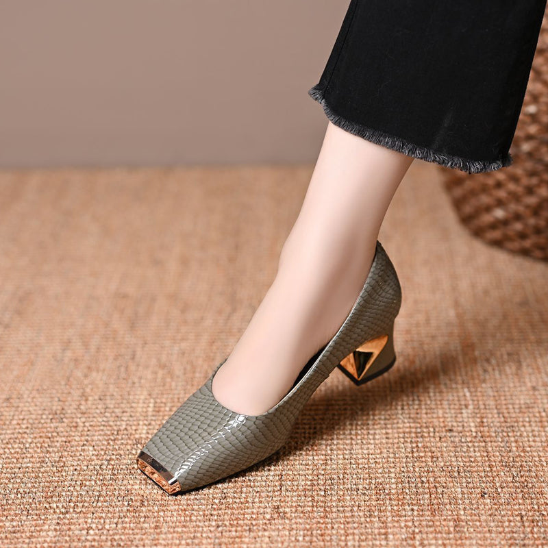 Zapatos Sonia - Diseño cuadrado que previene presión y rozaduras