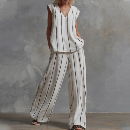 Conjunto de Verano Elegance Flow - El Dúo de Algodón y Lino