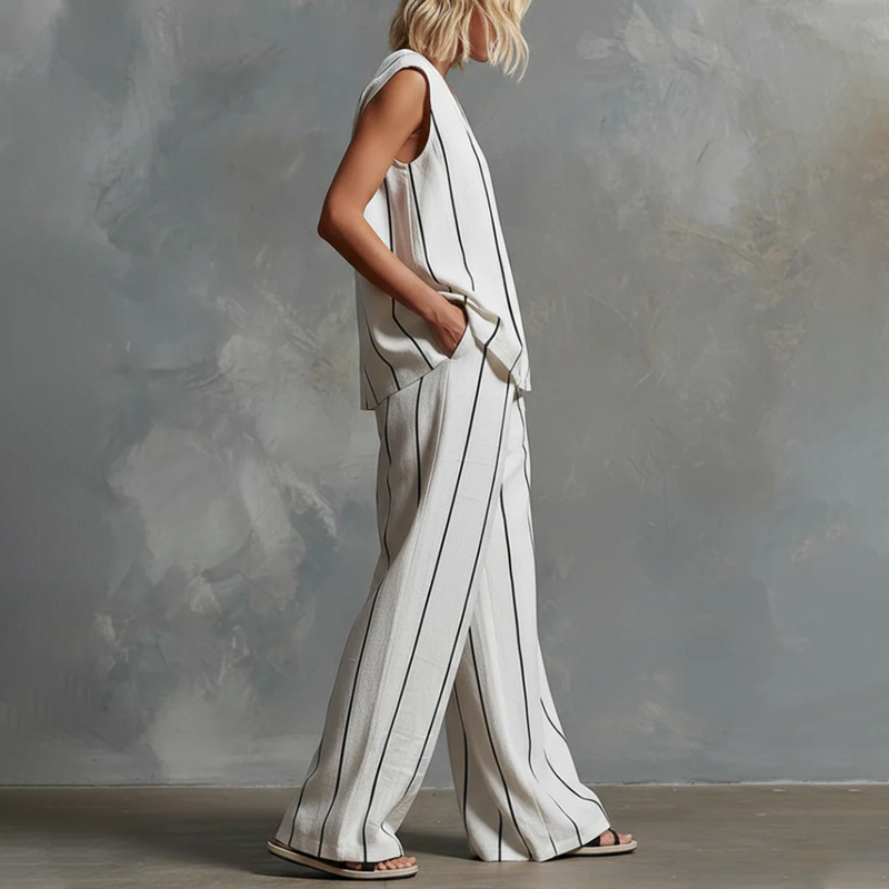 Conjunto de Verano Elegance Flow - El Dúo de Algodón y Lino