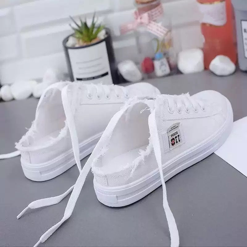Zapatos Mule Denim - Suela plana de PVC proporciona estabilidad