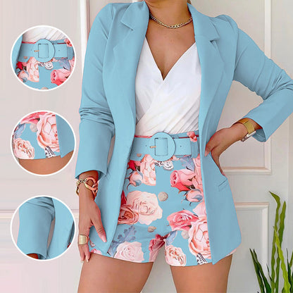 Conjunto Floral Chic™ – Elegancia Sofisticada para Brillar en Cualquier Ocasión