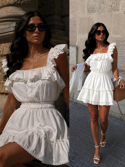 Vestido Riviera Belle™ – Romanticismo Mediterráneo con Elegancia Atemporal
